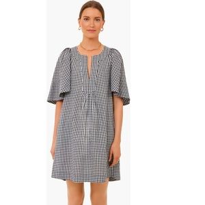 Flutter Sleeve Gingham Dress Tuckernuck, Size Med